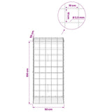 Gabion with 3.5 mm Wire and 10x10 cm Mesh 50x50x100 cm 3463291