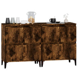 Sideboards 2 pcs Smoked Oak 60x35x70 cm Engineered Wood 3185764