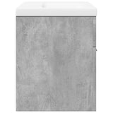 Bathroom Sink Cabinet with Built-in Basin Concrete Grey 3324858