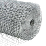 ZNTS Welded Wire Fence with 13 Posts 0.6x25 m Galvanised Steel 3351601