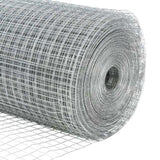 ZNTS Welded Wire Fence with 13 Posts 0.6x25 m Galvanised Steel 3351601