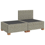 2 pcs Rattan Lounge Set with Cushions GENDT Natural Rattan 42034410