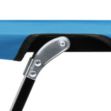 ZNTS Two Person Folding Sun Lounger Blue Steel 310352