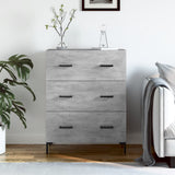 Sideboard Concrete Grey 69.5x34x90 cm Engineered Wood 827856