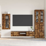 TV Cabinet Set FLORIN 3 pcs Smoked Oak Engineered Wood 3397969