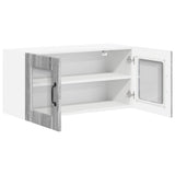 Wall Glass Cabinet LUCCA Grey Sonoma 80 x 31 x 40 cm 884951