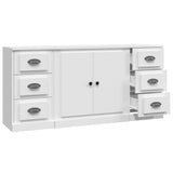 Sideboards 3 pcs White Engineered Wood 3185231