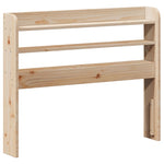 ZNTS Headboard with Shelves 75 cm Solid Wood Pine 850965