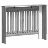 Radiator Cover Grey Sonoma 112 x 19 x 81.5 cm Engineered Wood 884106