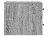 Wall-Mounted Bedside Cabinet 2 pcs Grey Sonoma Engineered Wood 898138