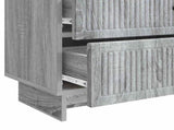 Bedside Cabinet Grey Sonoma 62 x 34.5 x 47.5 cm Engineered Wood 893861
