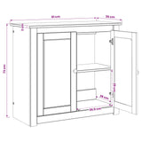 Aquarium Stand PANAMA Brown 81 x 36 x 73 cm 250 kg 42034039