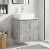 Wall-Mounted Sink Vanity Concrete Grey 49.5 x 41 x 62.5 cm 890415