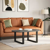 Coffee Table Legs U-Shaped 2 pcs Black 70x cm Steel 4013164