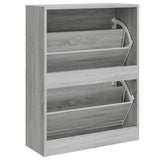 Shoe Cabinet Grey Sonoma 63x24x81 cm Engineered Wood 342562