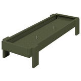 Chicken Feeding Trough Olive Green 80 x 28 x 13.5 cm 874622