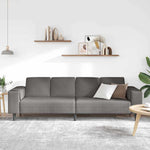 Fabric Sofa with Cushion Light Grey 208 cm Corduroy fabric 3335100