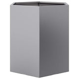 Garden Planter 2 pcs Hexagon 46x40x45 cm Galvanized Steel 851119