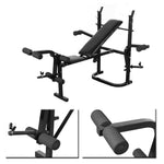Folding Weight Bench Dumbbell Barbell Set Home Gym 270166
