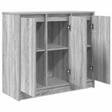 Sideboard Grey Sonoma 85x34x76 cm Engineered Wood 861630