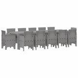 Garden Dining Set with Cushion Light grey and Anthracite 3378630