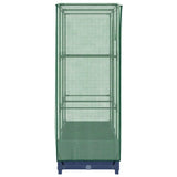 Raised Bed with Greenhouse Cover Rattan Look 80x40x123 cm 4015824