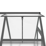 ZNTS Greenhouse with Base Frame Anthracite 169x114x195 cm Aluminium 4005824