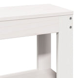Bed Frame without Mattress White 150x200 cm King Size Solid Wood Pine 3306184