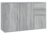 Sideboard Grey Sonoma 91x29.5x75 cm Engineered Wood 823275