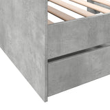 Daybed Concrete Grey Engineered Wood Single 3280856