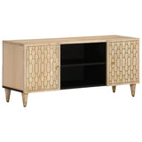 TV Cabinet 105x33x46 cm Solid Wood Mango 358248