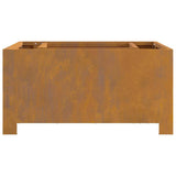 Fire Pit Brown 60 x 60 x 30 cm Weathering Steel 858963