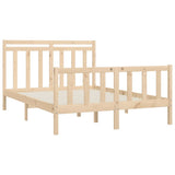 Bed Frame without Mattress Solid Wood Pine 120x200 cm 3107023