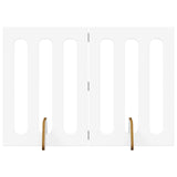 Folding Pet Fence 2 pcs White 100.5 x 38 x 70 cm 8005953