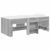 Kids'High Bed Frame 2 pcs Grey Sonoma 90 x 190 cm 3422584