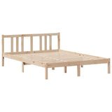 Bookcase Bed without Mattress 120x200cm Solid Wood Pine 3322313