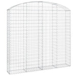 Arched Gabion Basket 200x30x180/200 cm Galvanised Iron 153469