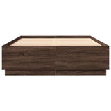 Bed Frame without Mattress Brown Oak 120x200 cm 3209715