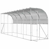 Against Wall Chicken Coop Silver 600 x 150 x 215 cm 3434722