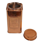 Large Metal Copper Coloured Tea, Coffee & Sugar Storage Tins S-KG0266