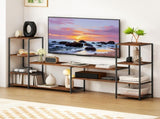 TV Unit for TVs up to 60 Inches, Industrial TV Stand with Storage Shelves, Entertainment Centre for T3398P377872