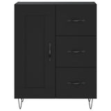 Highboard Black 69.5x34x180 cm Engineered Wood 3190014