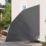 Balcony Privacy Screen 210 x 210 cm Polyester Black 42000935