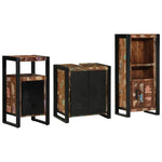 Bathroom Furniture Set 3 pcs Multicolour Solid Reclaimed Wood 3305613
