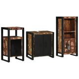 Bathroom Furniture Set 3 pcs Multicolour Solid Reclaimed Wood 3305613