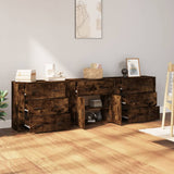 Sideboards 3 pcs Smoked Oak Engineered Wood 3185428