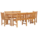 Garden Dining Set Teak Solid Teak Wood Large Durable 3157158