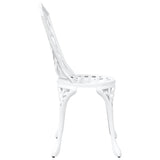 Garden Chair 2 pcs White 39 x 40 x 87cm Aluminium 42002396