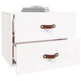 Wall-mounted Bedside Cabinets 2 pcs White 50x36x40 cm 820979