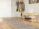Rug Runner MARSA Grey 100 x 400 cm Polyester and PVC 42023364